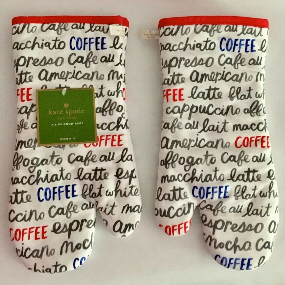 Kate Spade "Bright Eyes" Oven Mitts Set of 2 NWT!